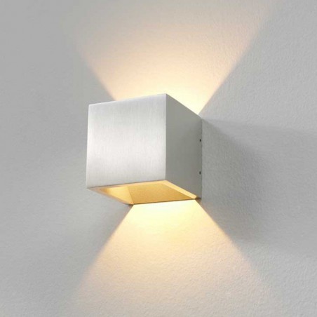 LED wandlamp 8955 Cube Alu