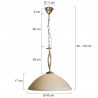 Design hanglamp 6839BR Capri - Steinhauer