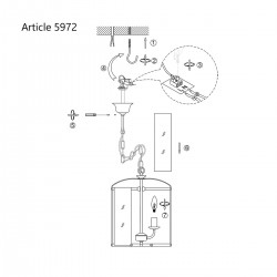 gebruiksaanwijzing - Design hanglamp 5972BR Pimpernel - Steinhauer