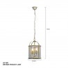 Maten - Design hanglamp 5971BR Pimpernel - Steinhauer