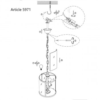 Gebruiksaanwijzing - Design hanglamp 5971BR Pimpernel - Steinhauer
